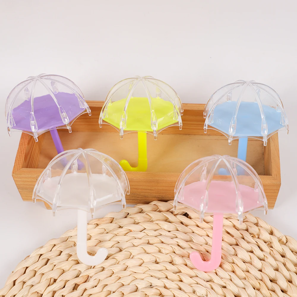 

12Pc Mini Creative Umbrella Shape Candy Box Transparent Plastic Wedding Birthday Baby Shower Party Packaging Gift Box Decoration