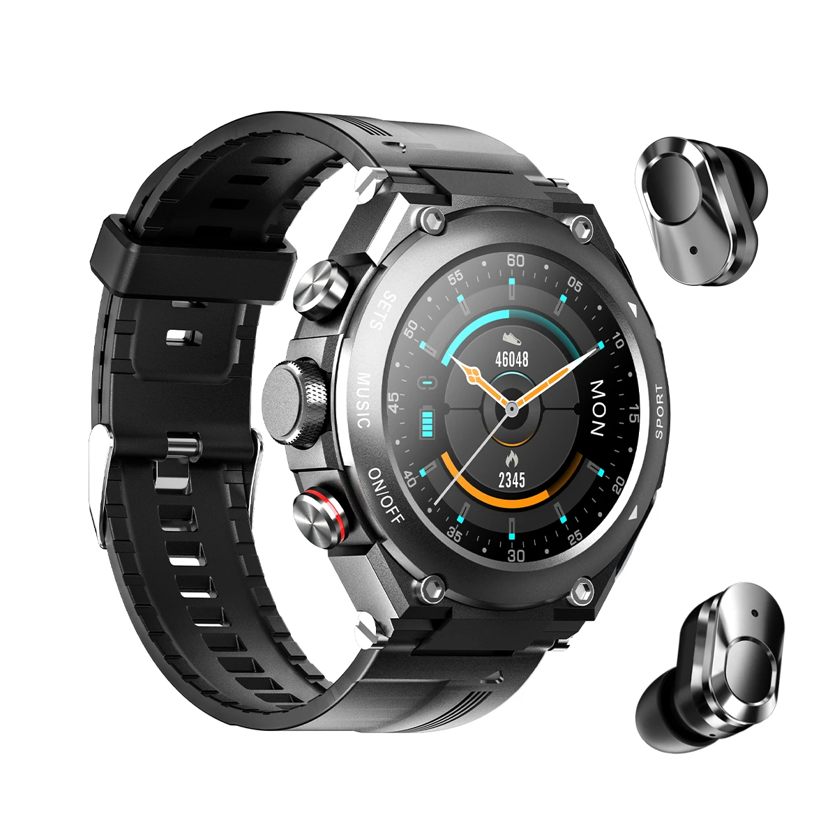 3-in-1 T92 Smart Watch With TWS Dual Bluetooth Headphone MP3 Local Music Call Sports Fitness Waterproof Supports DIY Dial |