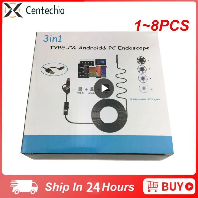 

1~8PCS 5.5mm Lens Waterproof Android Endoscope Camera 1m 2m 3.5m 5m 10m Hard Soft Flexible Wire USB Surveillance Endoscope