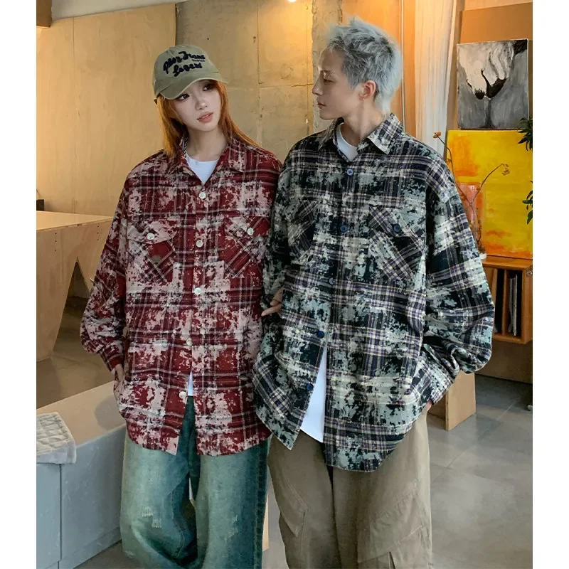 Твидовый пиджак в американском стиле для мужчин повседневный свободный крой