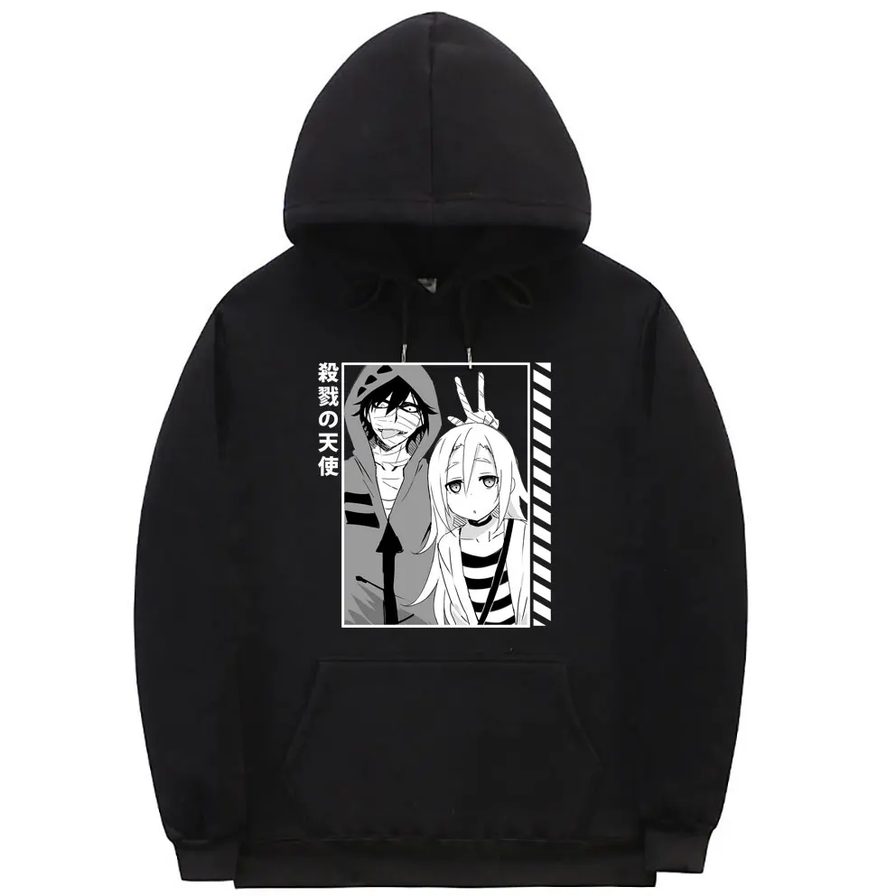 

Japan Anime Angels of Death Printed Hoodie Unisex Manga Isaac and Rachel Gardner Foster Hood Sweatshirts Mens Funny Sweatshirt