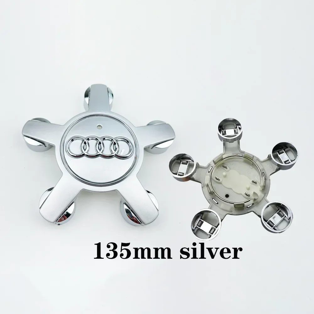 

Автомобильная наклейка, хит продаж для Audi, 4 шт., 135 мм, колпаки для автомобильных ступиц 4F0601165 для Audi A4 A5 A6 A7 Q3 Q5 A3 S5, аксессуары, автомобильная центральная крышка колеса Hu