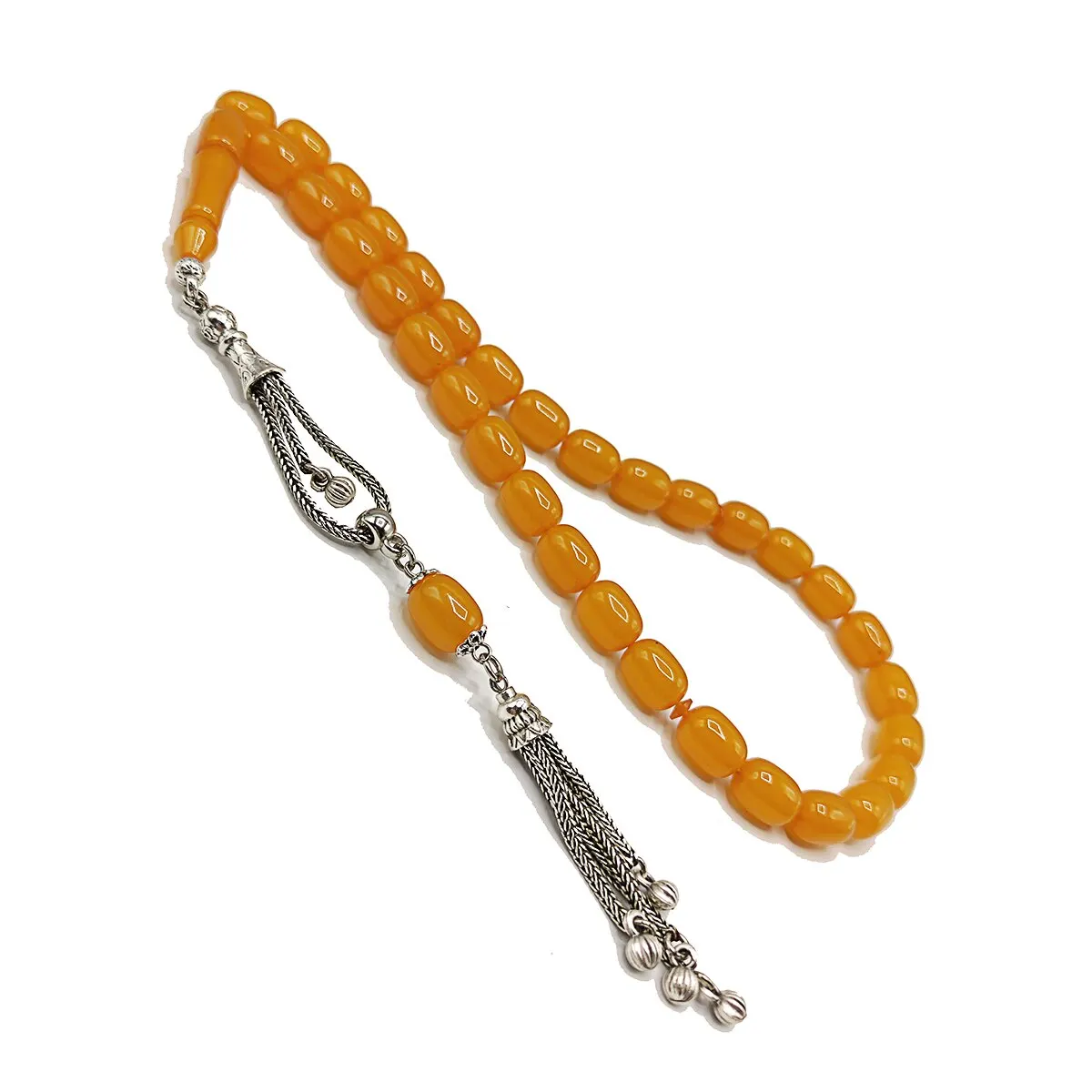 

Turkish Handmade 8*11 mm Honey Color Cateline Muslim Amber Rosary Bakelite Tasbih Misbaha Subha Tesbih Islamic Express Shipping