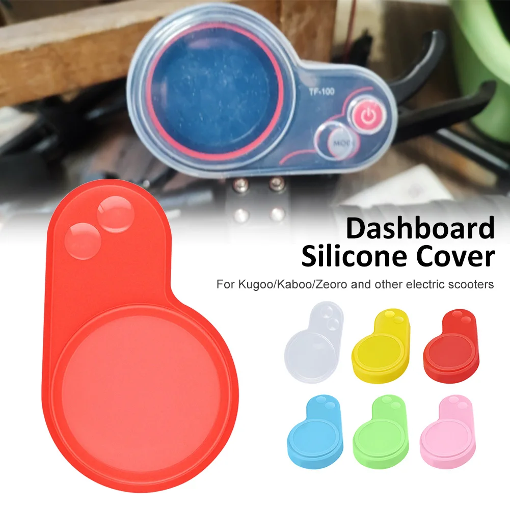 

For Kugoo/Kaboo/Zeoro Silicone Cover LCD Display Waterproof Transparent Protective Cap For Electric Scooter Instrument Dashboard