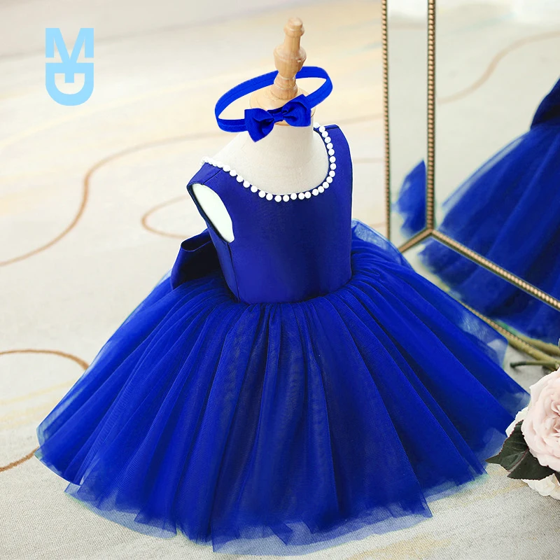 

New Wedding Princess Dress For Girls Kid Dress Birthday One Year Dress Party Baptism Clothes For born Christmas Costume