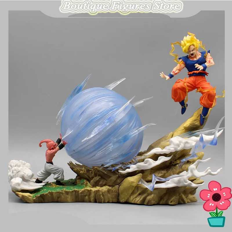 

Anime Dragon Ball Z Figures Majin Buu Vs Son Goku 22cm Figurine Gk Statue Pvc Action Figurines Collection Model Toy Kids Gifts