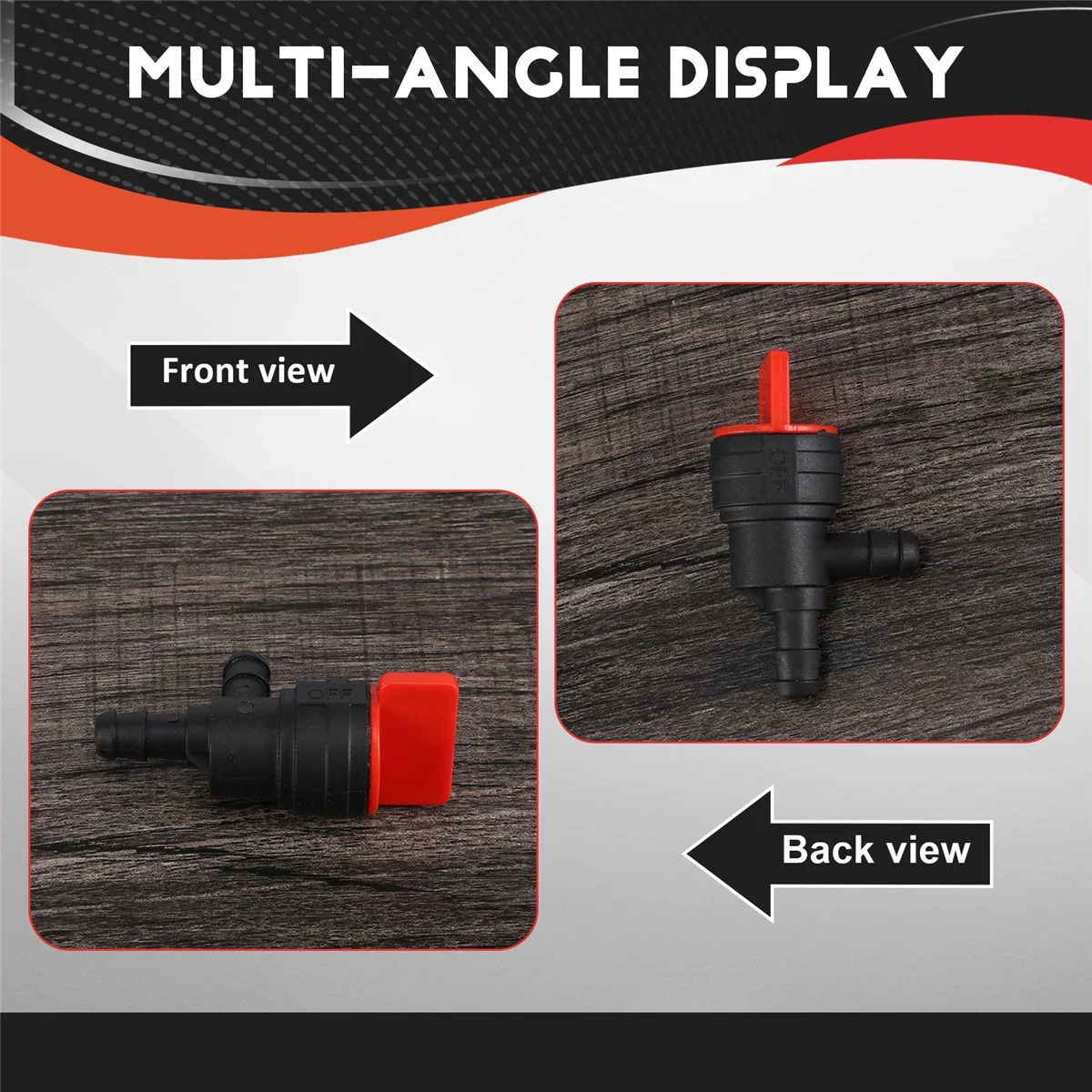 2 шт. 1/4 дюйма 90 градусов запорный клапан топлива для Briggs &amp Stratton 698181 494539 697944 Tecumseh