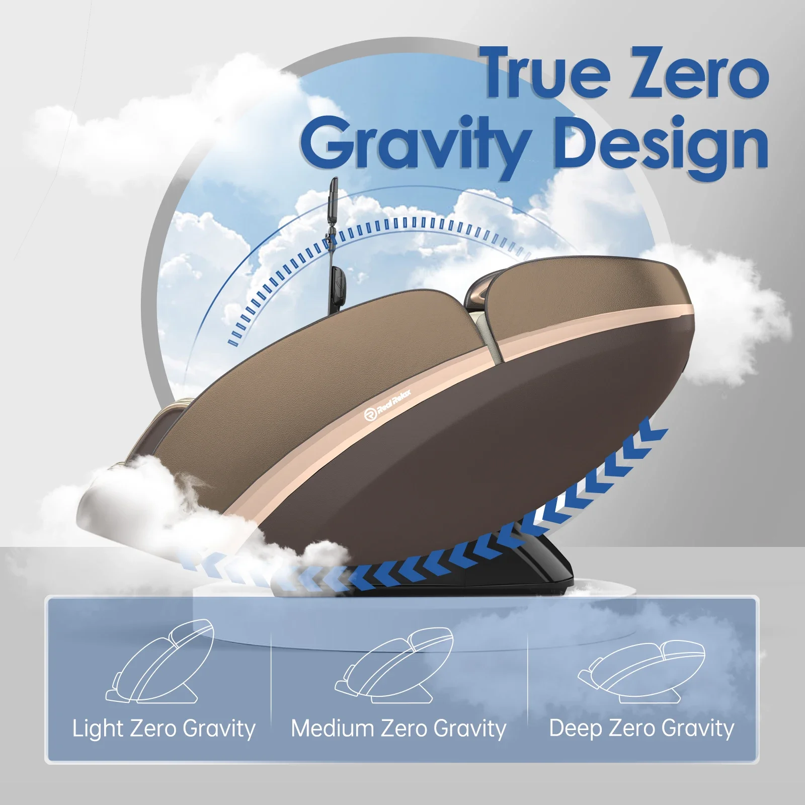 REALRELAX оптовая продажа роскошное индивидуальное кресло для массажа всего тела с SL