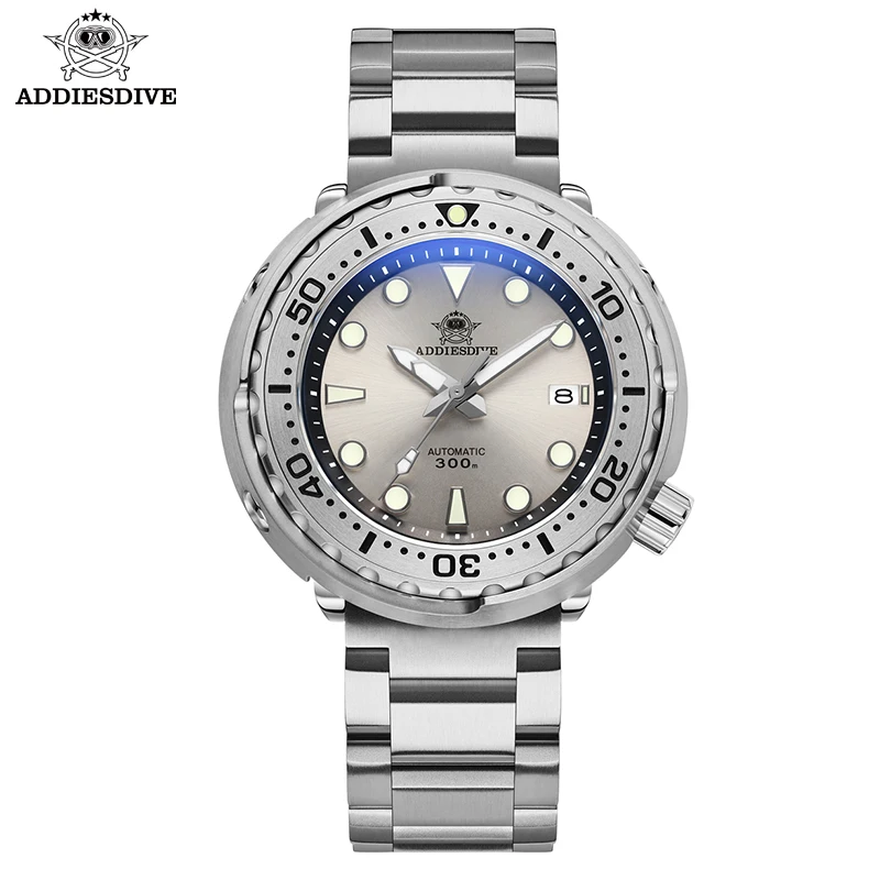 

ADDIESDIVE New Automatic Watches Tuna NH35 Mechanical Sapphire Mirror BGW9 Luminous 316L Stainless Steel Wristwatch 30Bar Diving