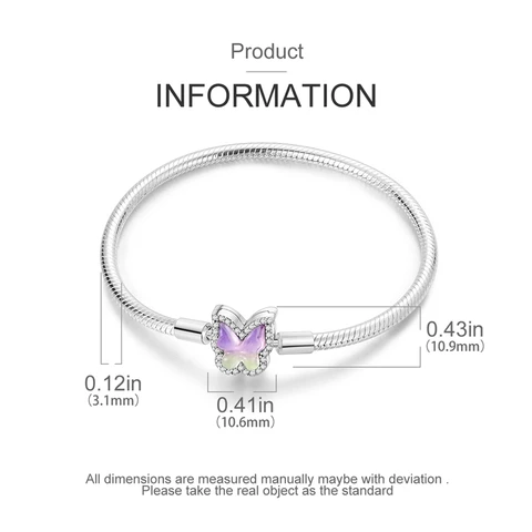 S925 стерлингового серебра браслет с бабочкой мечты подходит оригинальный дизайн бусины подвески браслет DIY изготовление ювелирных изделий подарок для женщин