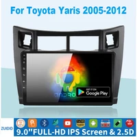 4g64g 2 din carplay car multimedia player for toyota yaris 2007 radio fascia car radio 2005 2012 android gps navigator