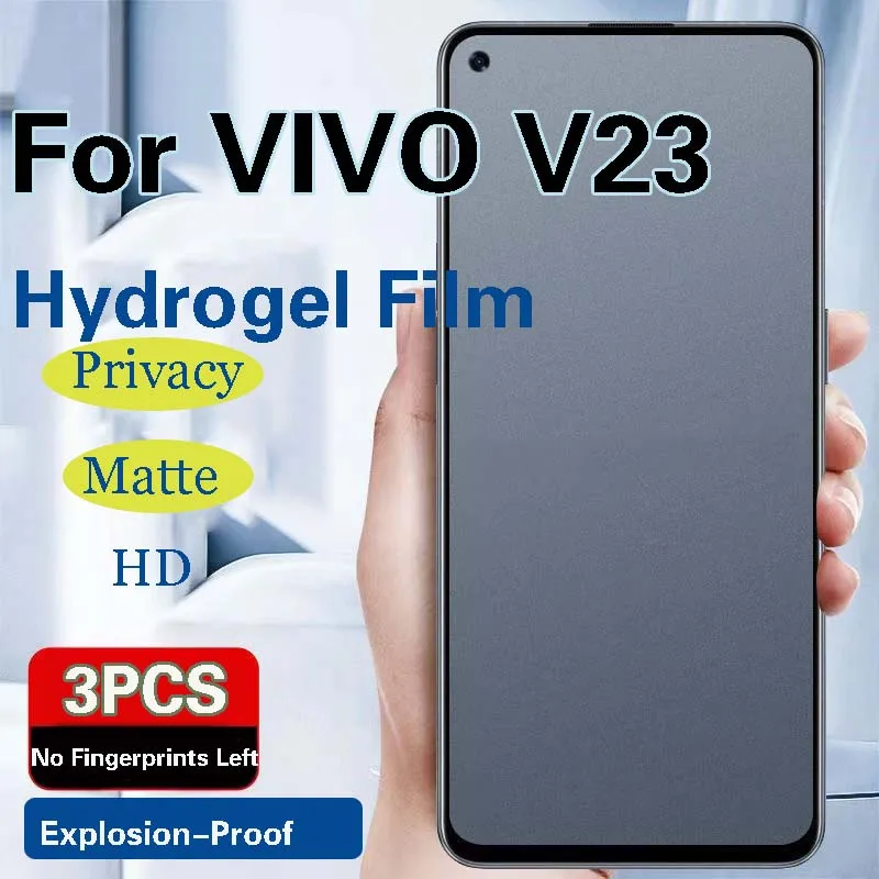 

V23Pro Privacy Screen Protector For VIVO V23 Pro Matte Hydrogel Film V23e Full Coverage Soft HD Anti Peeping