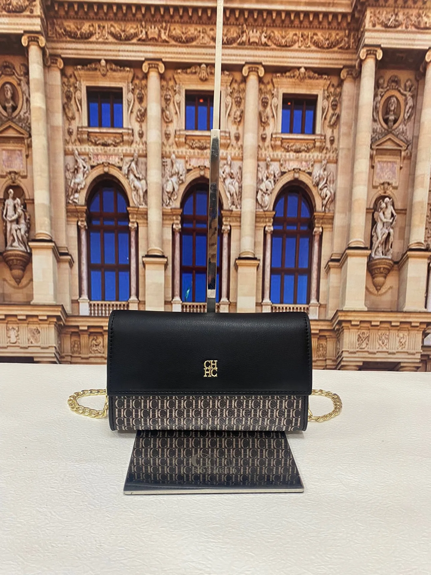 

CILMI HARVILL CHHC 2022 Women's New Cowhide Metal Messenger Single Shoulder Rectangular Bag High-end Banquet Luxury Leather