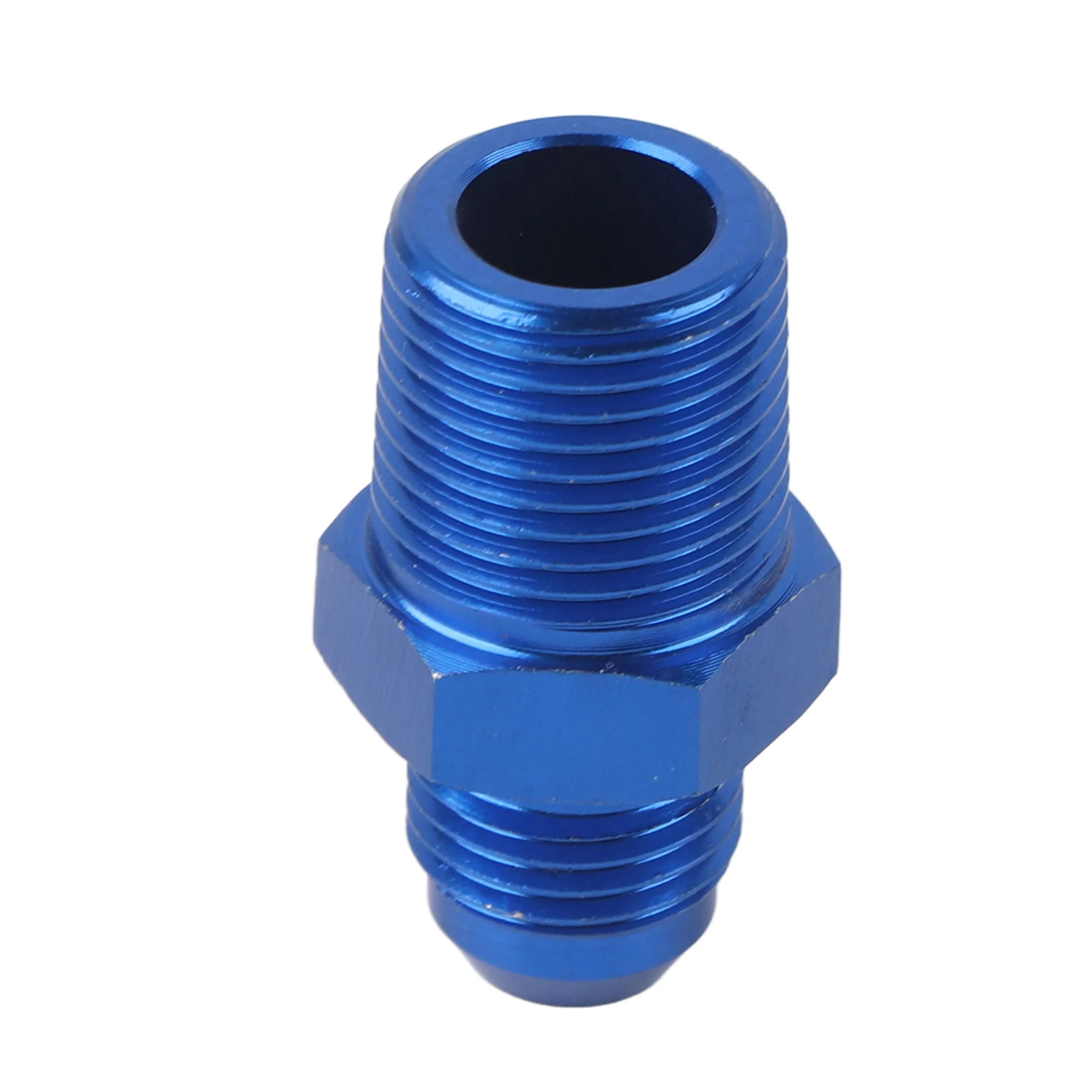 

Aluminum Male Flare AN6 To 3/8" NPT Straight Fuel Oil Fitting Adapter Blue