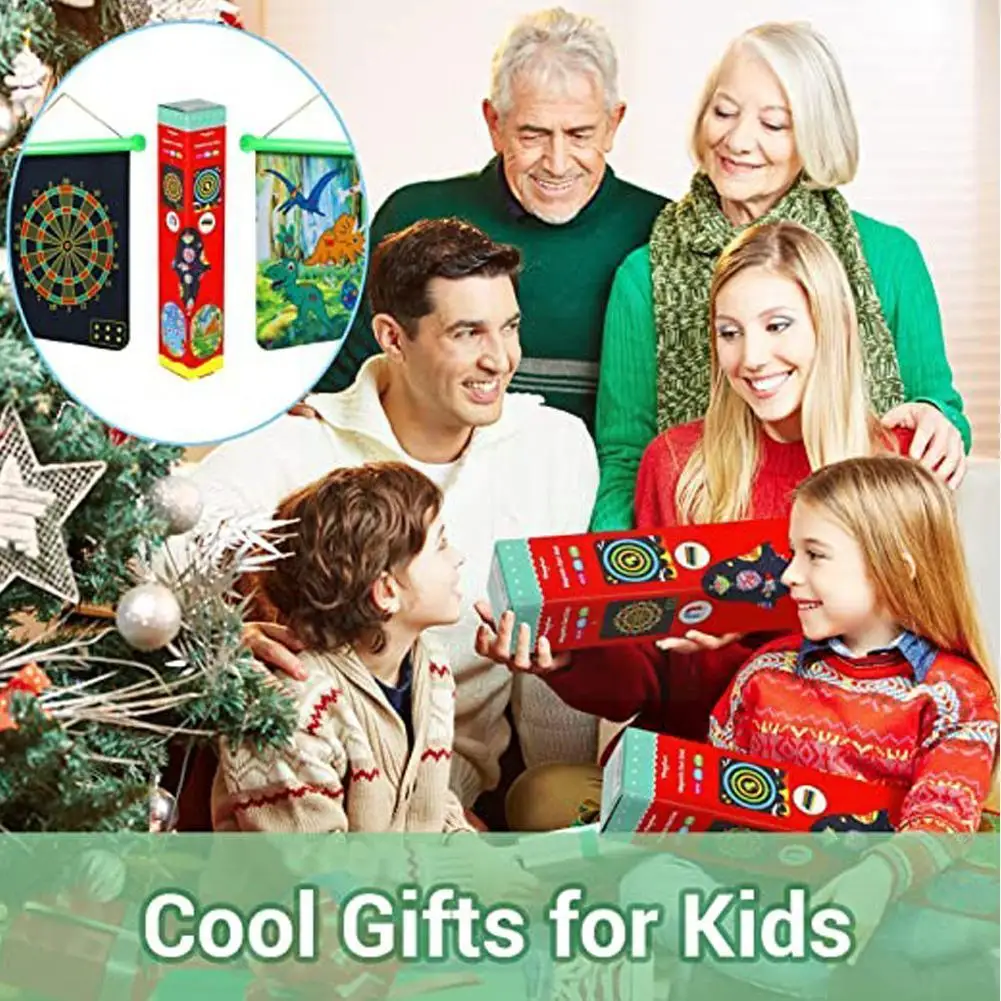 

Double-sided Magnetic Dart Board Darts Suit Flocking Of Dart Plate Toys Balls Safety 8 Board Darts Sticky Dartboards Safety O4c0