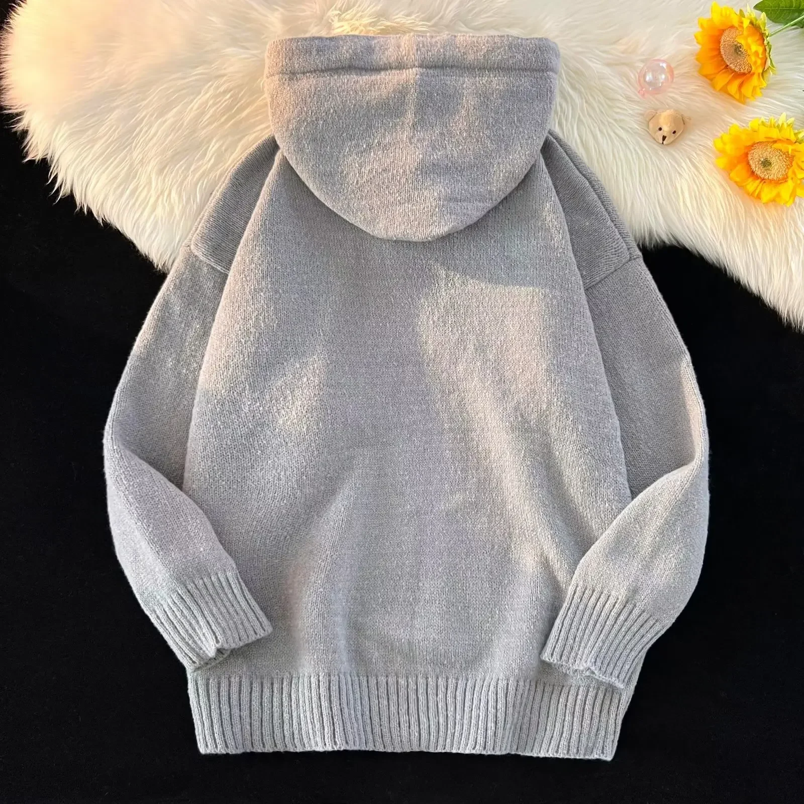 Повседневный пуловер с длинными рукавами для мужчин и женщин модный вязаный топ