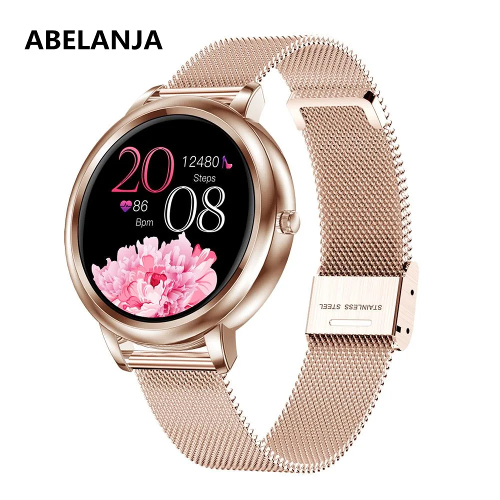 

ABELANJA MK20 Smart Watch 2020 Full Touch Screen Men Women Smartwatch For Ladies And Girls Compatible With Android and IOS