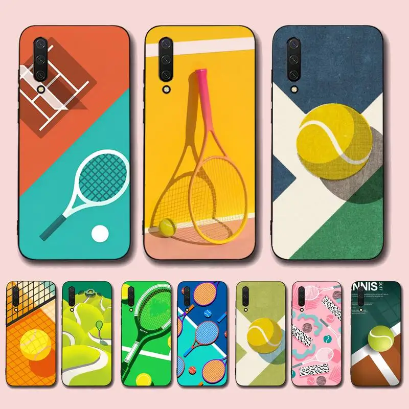 

Tennis Print Phone Case for Xiaomi mi 5 6 8 9 10 lite pro SE Mix 2s 3 F1 Max2 3