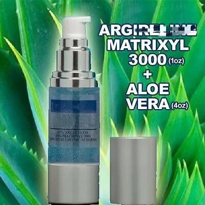 

Matrixyl 3000 Hyaluronic Acid Serum + 100% pure organic aloe vera gel ,hydrating and moisturizing,anti aging