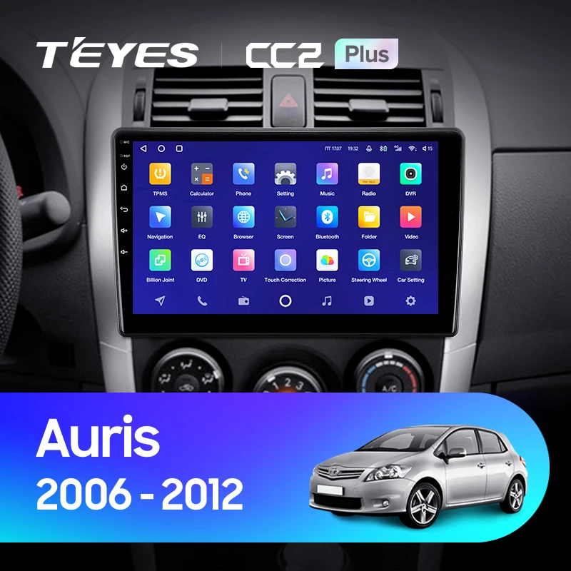 TEYES CC2L и CC2 Plus Штатная магнитола For Тойота Аурис E150 Toyota Auris 1 2006 - 2012 Android до 8-ЯДЕР 3 +