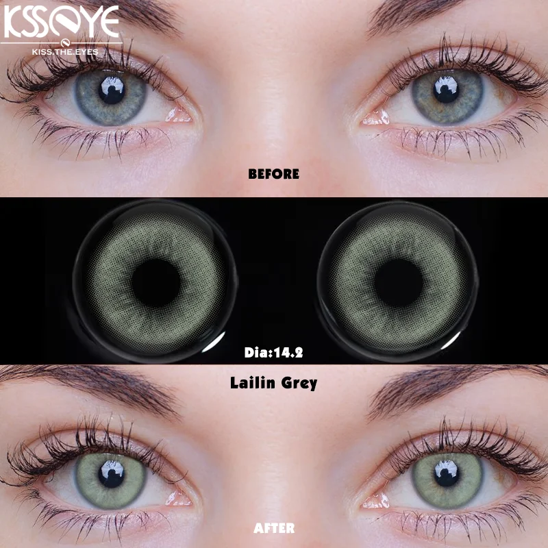 KSSEYE 2 шт. горячая распродажа цветные контактные линзы мягкие для красоты глаз