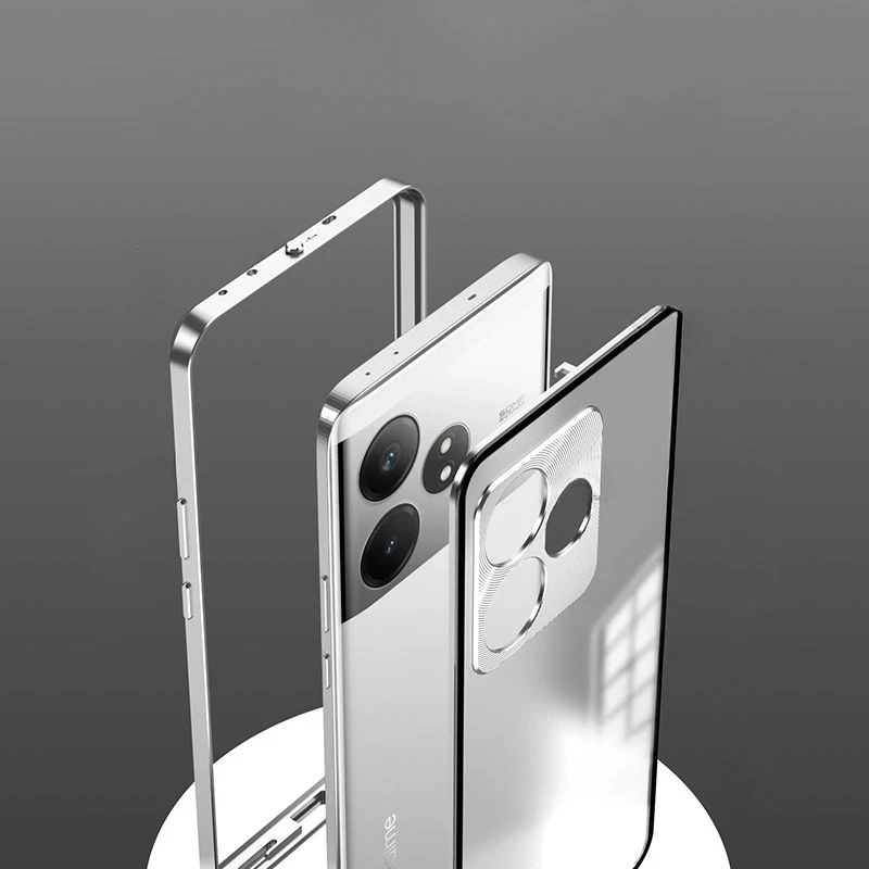 Чехол из алюминиевого сплава для Realme GT6 GT 6T Neo6 SE магнитные стеклянные Чехлы 6 Neo