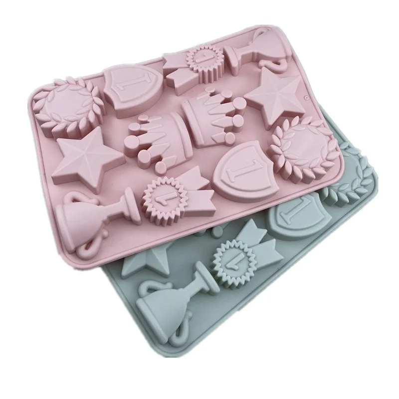 

Silicone Medal Cake Mold Baking Chocolate Jelly Pudding Mold Decoration Accessories Silicone Mold Bases Para Postres Decoracion