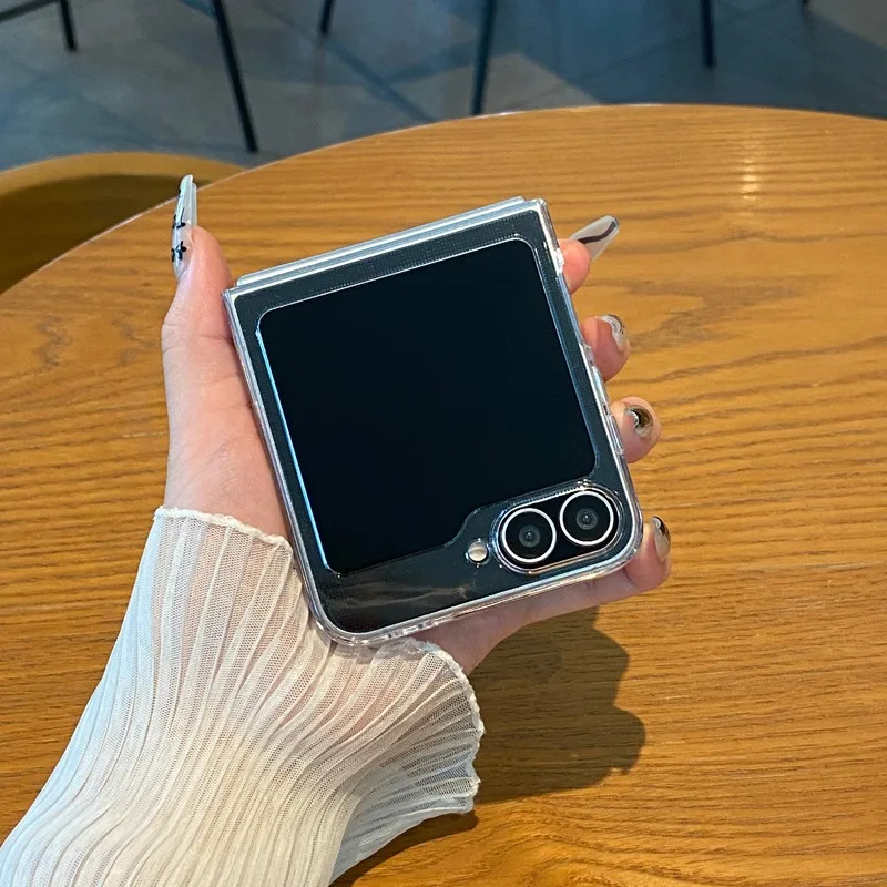 Для Samsung Galaxy Z Flip 6 5 flip6 Flip5 Flip6 Прозрачный ультратонкий жесткий чехол из ПК zflip6 flip z6