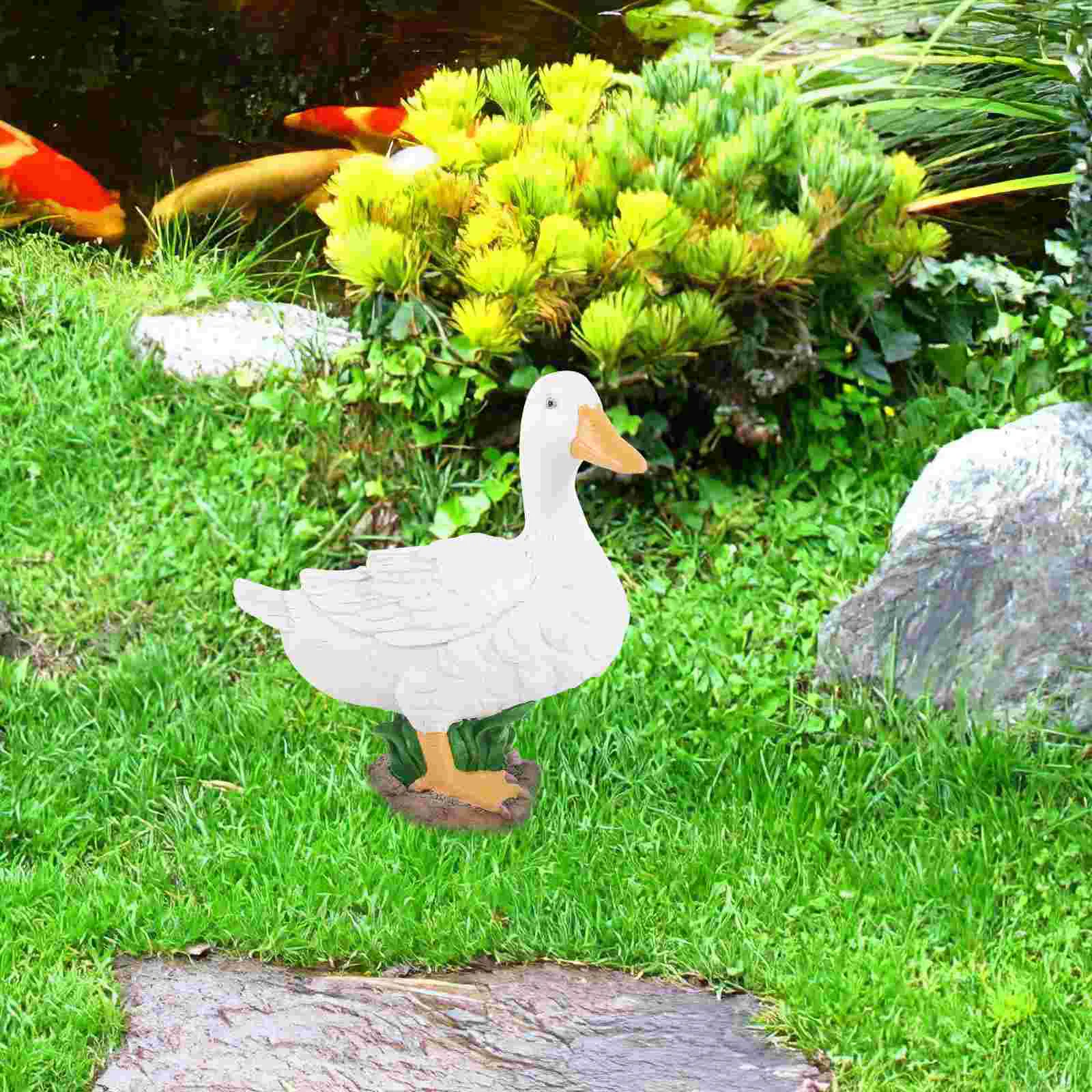 

Pond Duck Decoration Figurines Modeling Ornament Ornaments Simulated Statues Resin