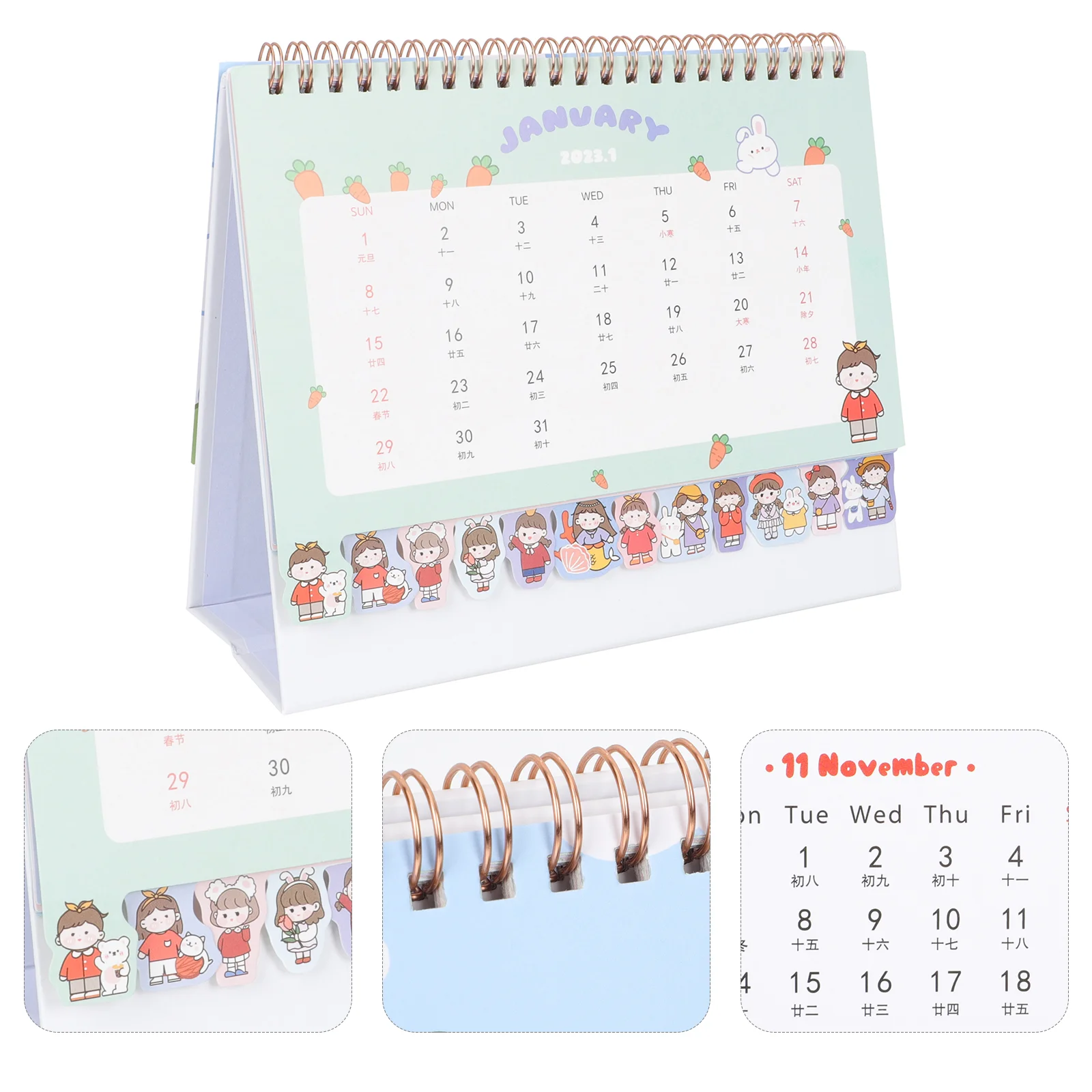 

Calendar Desk Wall Standingstand Table Planner Monthly Desktop Small Large Schedulepad Office 2023 Daily Easelcalendars Cartoon