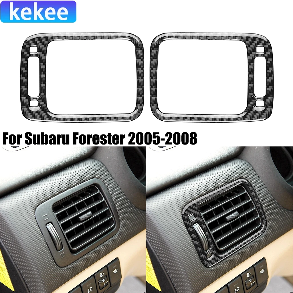 Для Subaru Forester 2005-2008 углеродное волокно приборная панель боковые воздуховыпускное