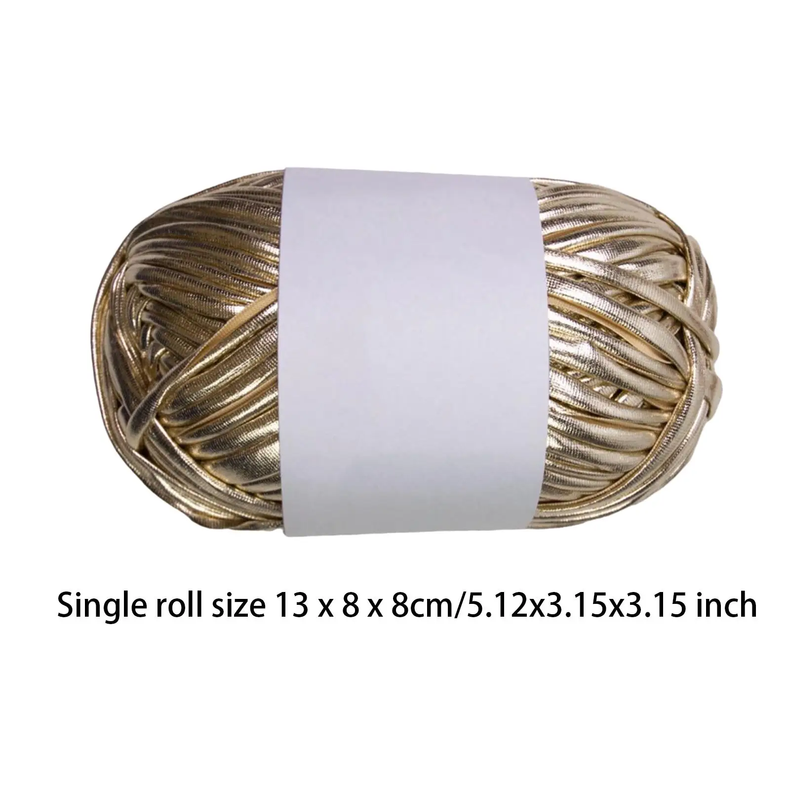 Набор из 4 рулонов пряжа для сумки металлическая футболок эластичная полиэфирная