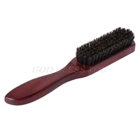 hair brush wood handle boar bristle beard comb styling detangling straightening drop shipping
