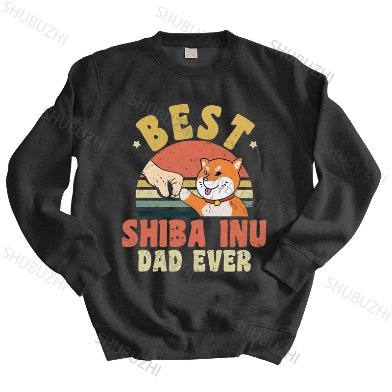 Толстовка мужская с капюшоном винтажная фуфайка в японском стиле Шиба-ину худи