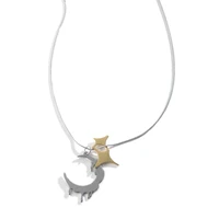 coconal fashion simple star melting moon men women pendant necklace for new female male festive memorial day gift necklaces