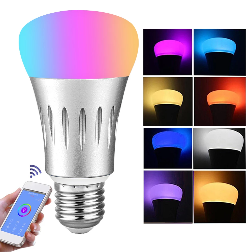 

alexa voice control wifi smart light bulb graffiti home rgb bulb light adjustable color temperature led light