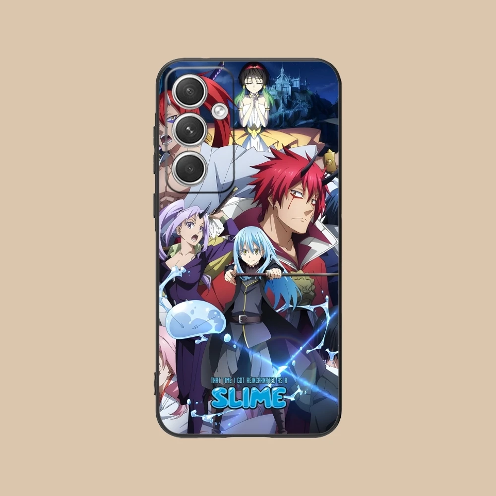 Slime Tensura Rimuru Mobile Phone Case for Samsung Galaxy S24 S23 S22 S21 S20 S10 S9 Plus FE Ultra Lite Black Cover Shell