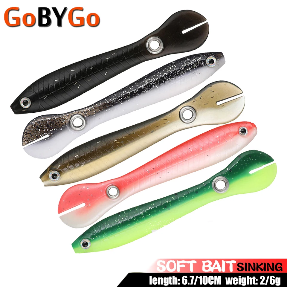 5Pcs/Lot 2g/6g Pesca Soft Fishing Lure Wobble Tail Small Loach Artificial Silicone Bionic Swimbait For Pike Bass |