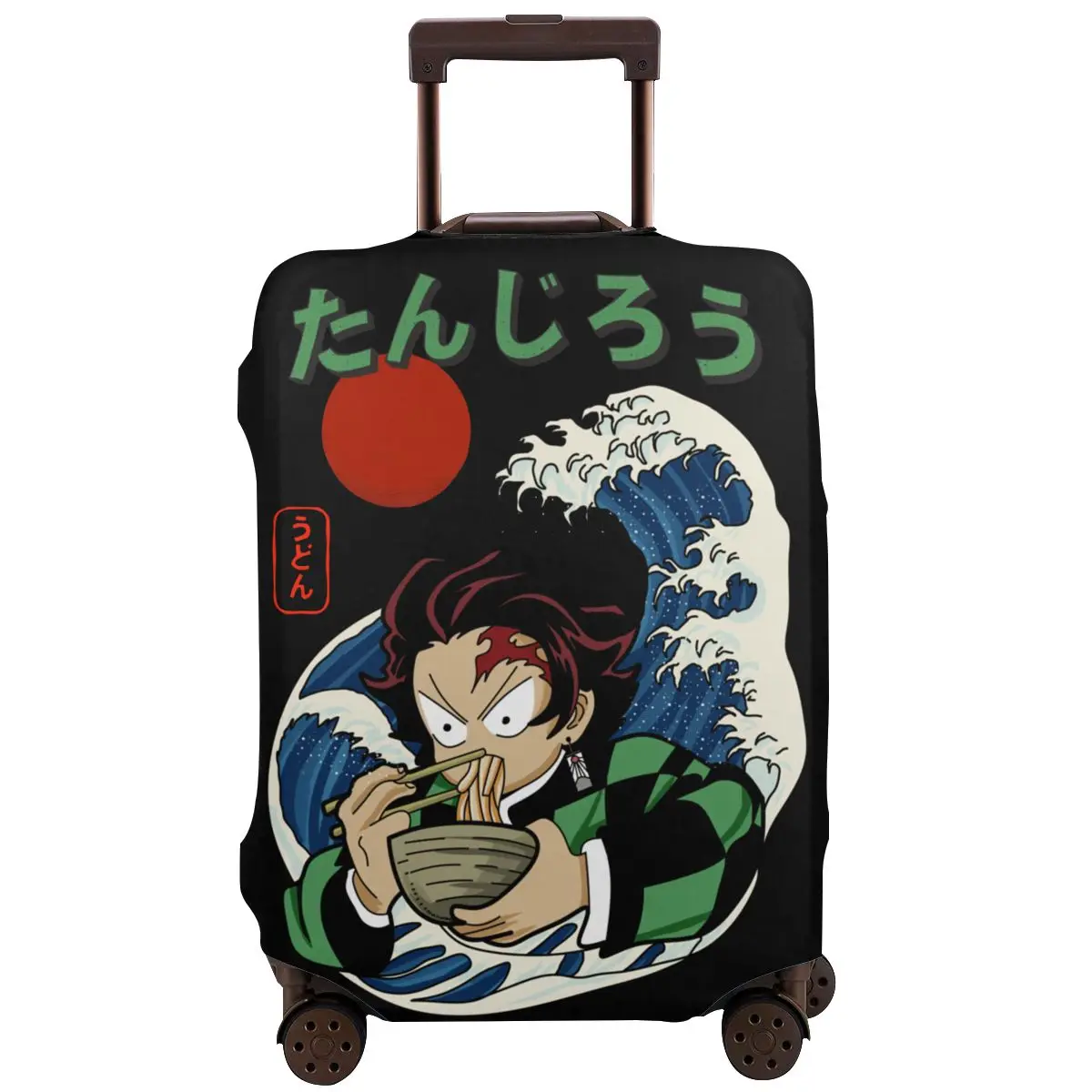 

Demon Slayer Kamado Tanjirou Travel Luggage Protective Case Washable Suitcase Luggage Cover Elastic Anti-Scratch Cover