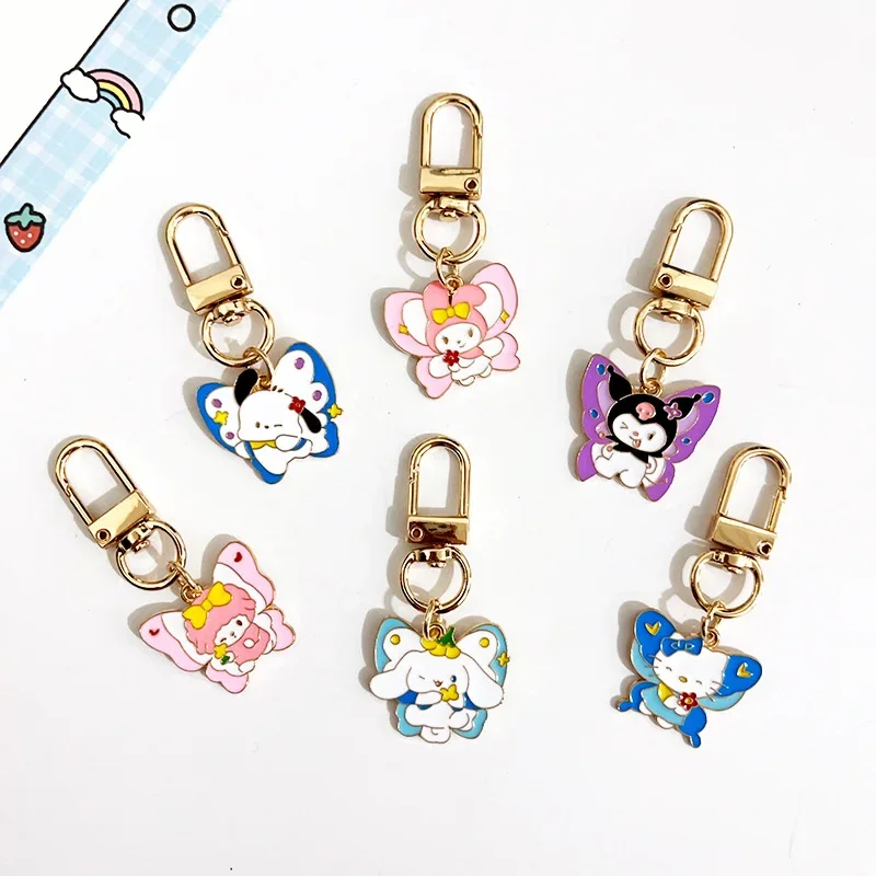Sanrio Hello Kitty Butterfly Series брелок эмалированный день милый Куроми мультфильм моя