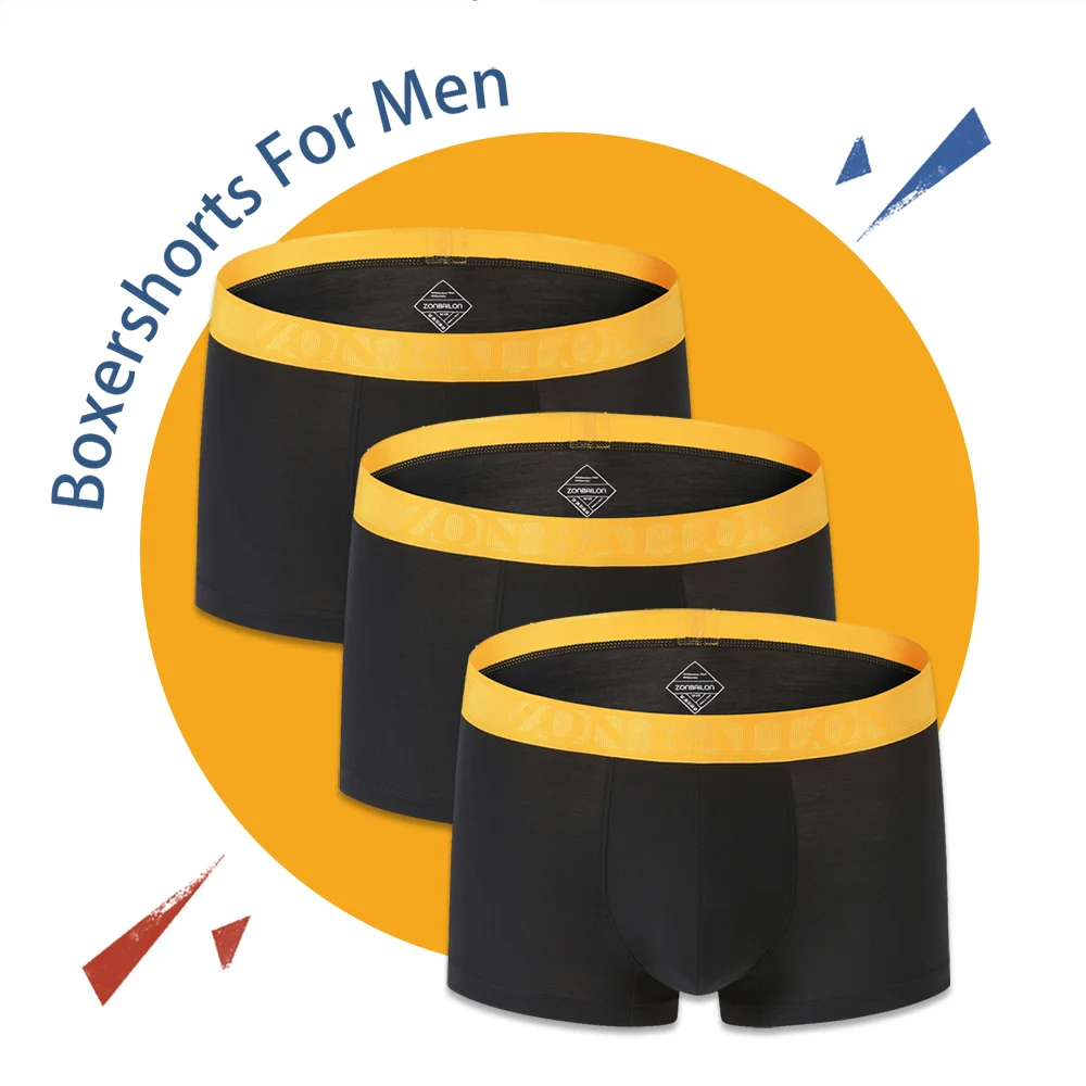 Man High Quality Bamboo Fiber Soft Underwear Men's Boxer Shorts 6 Color Male Comfortable Boxershorts