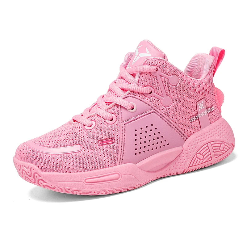 

New Thick Sole Boys Basketball Shoe Casual Children Sneakers Non-Slip Sports Running Unisex Girls Outdoor Wear-Resistant Basket