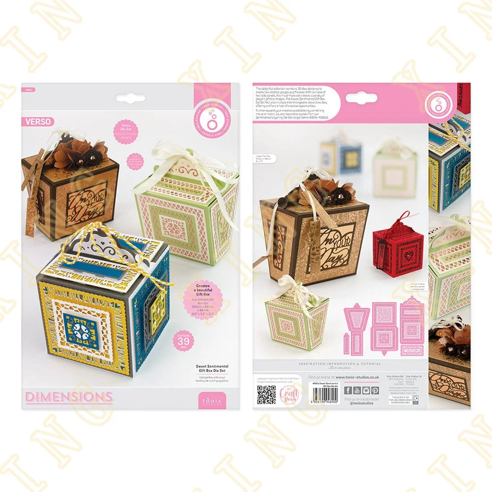 

2022 New Sweet Sentimental Gift Box Metal Cutting Dies Scrapbook Diary Decoration Embossing Template Diy Greeting Card Handmade