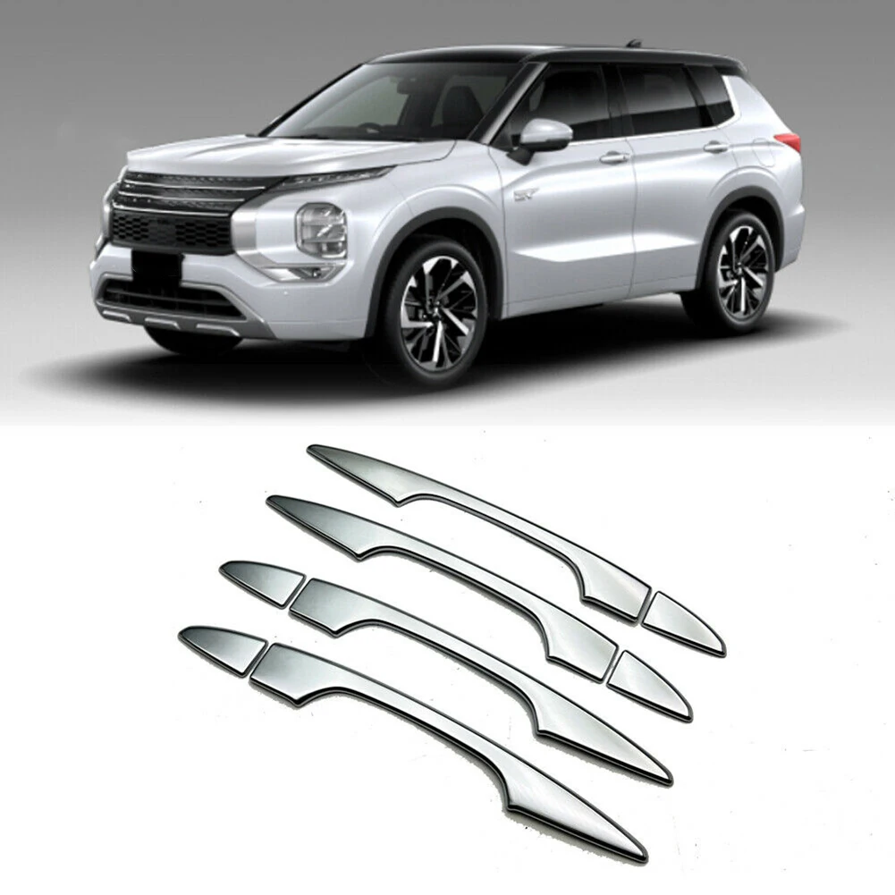 

Для Mitsubishi Outlander 2023 ABS Хромированная боковая дверная ручка верхняя крышка подходит к оригинальным автомобильным внешним аксессуарам
