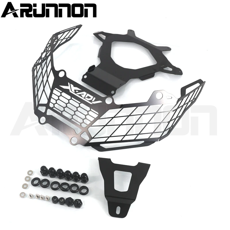 

For HONDA X-ADV 750 XADV 750 XADV750 2017 2018 Motorcycle Accessories Stainless Steel Headlight Grille Guard Cover LOGO X-ADV