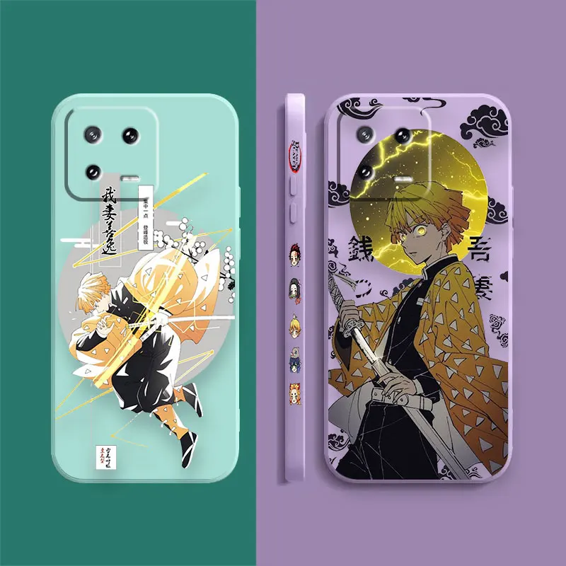 Case For Xiaomi PCOO F3 F4 F5 M3 M4 M5 X3 X4 MIX 3 4 Black Shark 4 5 GT Pro 4G 5G Case Funda Shell Kimetsu No Yaiba Demon Slayer