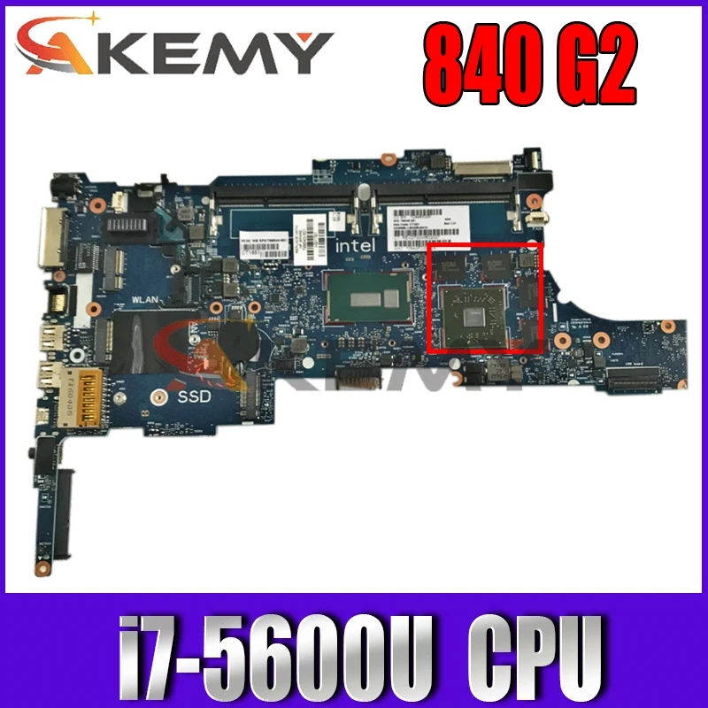 

For HP EliteBook 840 G2 850 G2 Laptop Motherboard With i7-5500U R7 M260X 1G-GPU 100% Fully Tested 6050A2637901-MB-A02 799517-001