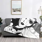 Эй Бана одеяло Осаки 3D полный горошек классическое Аниме Манга фланелевое одеяло футон диван портативный супер мягкий теплый чехол для кровати