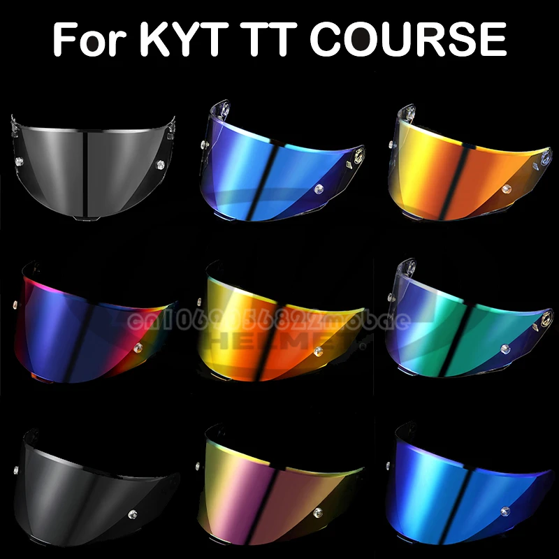 Helmet Visor for KYT TT COURSE Motorcycle Helmet Shield Windshield Sunscreen TTC Helmets Accessories High Strength