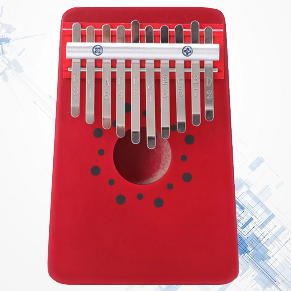 10-клавишное пианино с большим пальцем портативное винтажное калимба акация